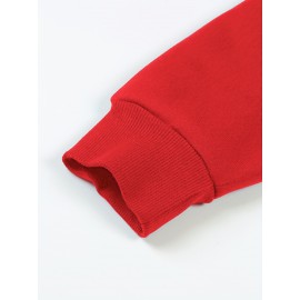 [Queen Crown Hoodie] Plus Size Women's Pink 