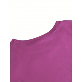 [Stretchy Puerto Rico T-Shirt] Stretchy Polyester Women's Puerto Rico Flag Cartoon Frog Graphic Long Sleeve T-Shirt | Casual Round Neck Top for Spring & Summer Vacation, Machine Washable, Playful Design