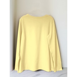 [Stretchy Puerto Rico T-Shirt] Stretchy Polyester Women's Puerto Rico Flag Cartoon Frog Graphic Long Sleeve T-Shirt | Casual Round Neck Top for Spring & Summer Vacation, Machine Washable, Playful Design