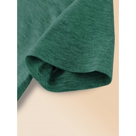 Women'S Casual Forest Print T-Shirt - Breathable Short Sleeve Crew Neck, Dopamine Design, Versatile Outdoor & Top for Spring/Summer/Fall, Forest Shirt