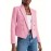 Double Breasted Cropped Blazer, Stylish Lapel Neck Open Front Long Sleeve Business Suit For Spring & Fall, Women's Clothing